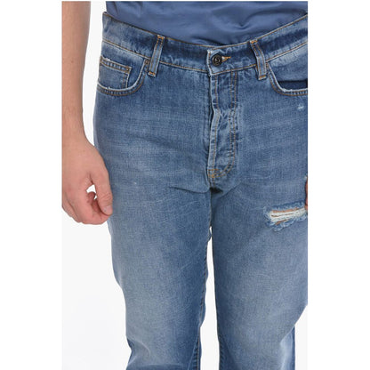 14 BROS Distressed Denims with Light Wash 19cm