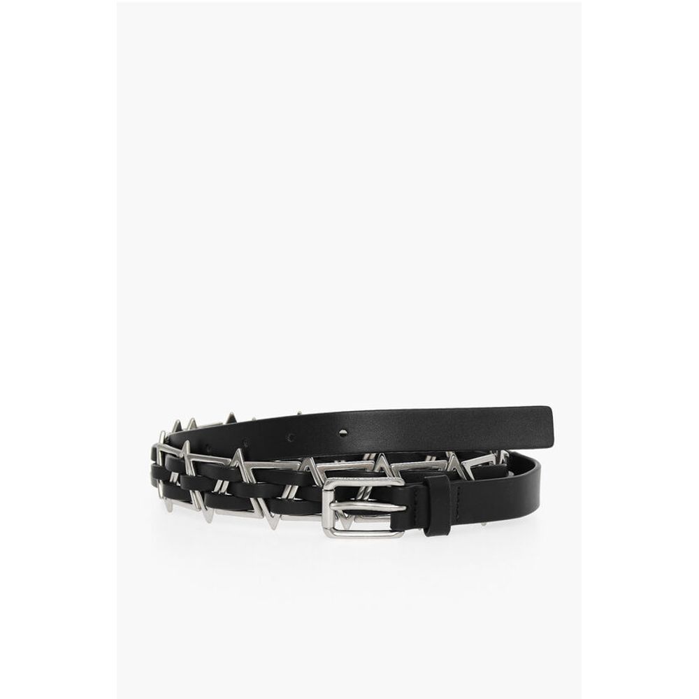 Bottega Veneta Metal Insert TRIANGLE Leather Belt