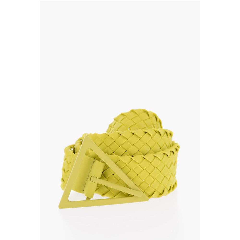 Bottega Veneta Braided-rubber TRIANGLE Belt 40mm