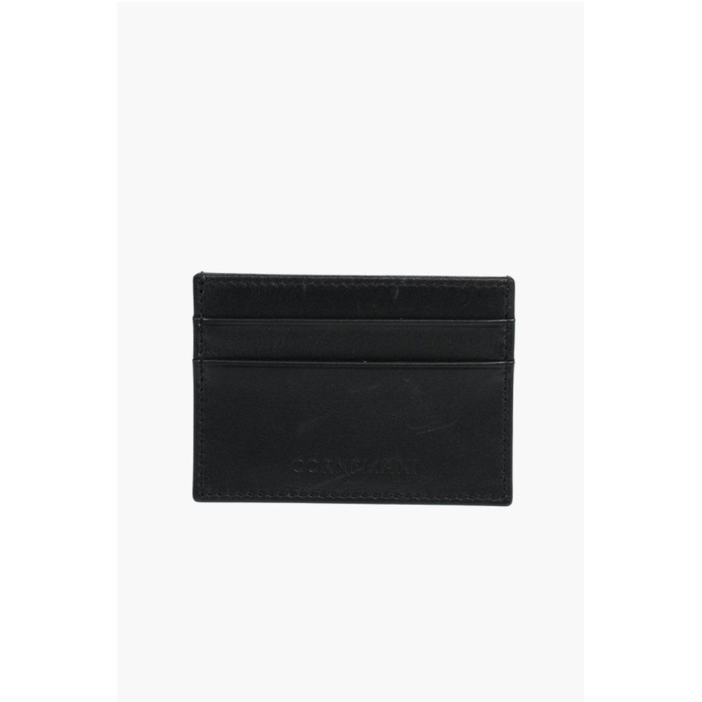 Corneliani Horizontal Compartment Leather Card Holder