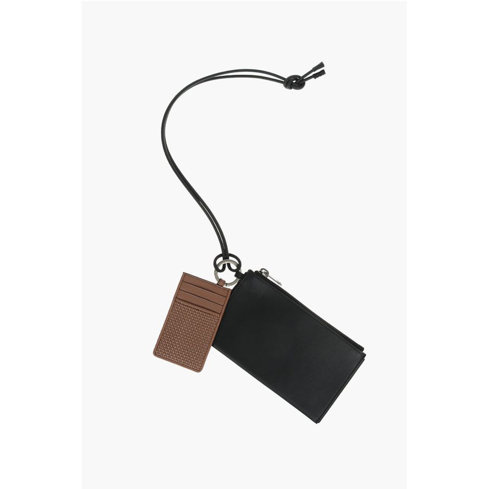 Ermenegildo Zegna leather pouch with card holder