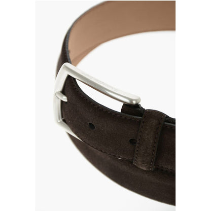 Ermenegildo Zegna 40mm Suede Leather Solid Color Belt