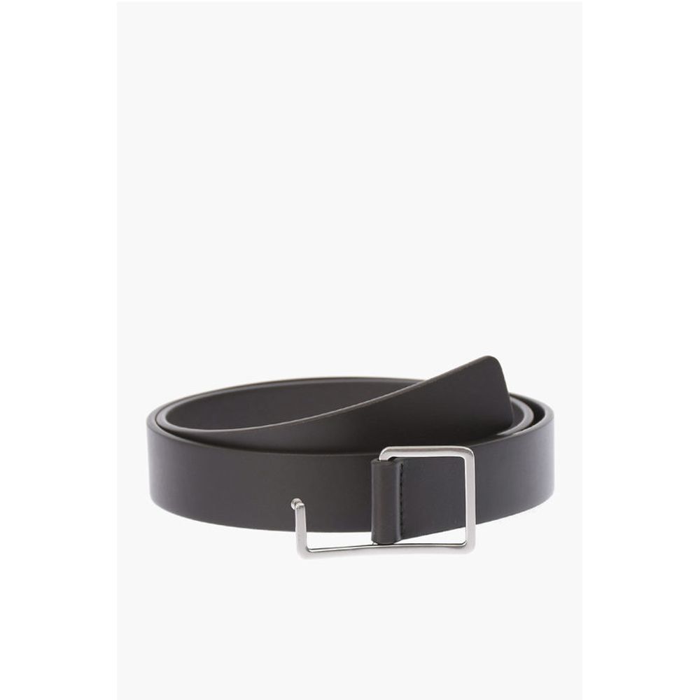 Bottega Veneta Asymmetric Buckle Leather Belt