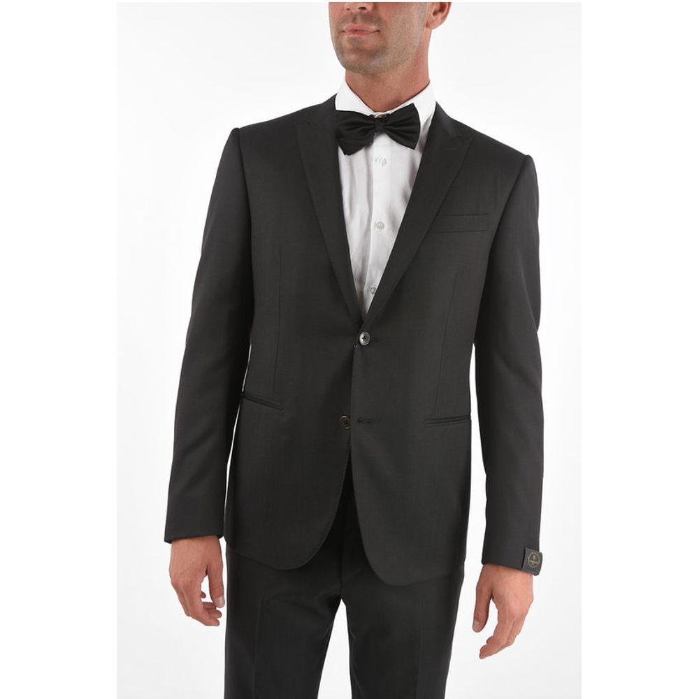 Corneliani virgin wool peak lapel 3 piece waistcoat CERIM.ACADEMY suit