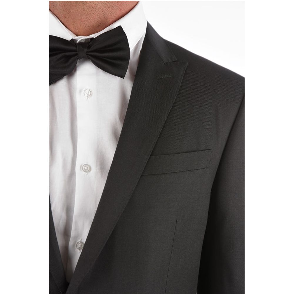 Corneliani virgin wool peak lapel 3 piece waistcoat CERIM.ACADEMY suit