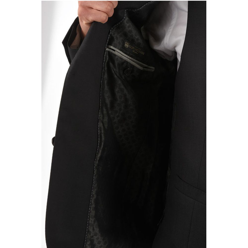 Corneliani virgin wool peak lapel 3 piece waistcoat CERIM.ACADEMY suit