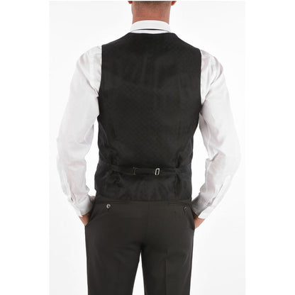 Corneliani center vent peak lapel CERIM.ACADEMY 3 piece waistcoat suit
