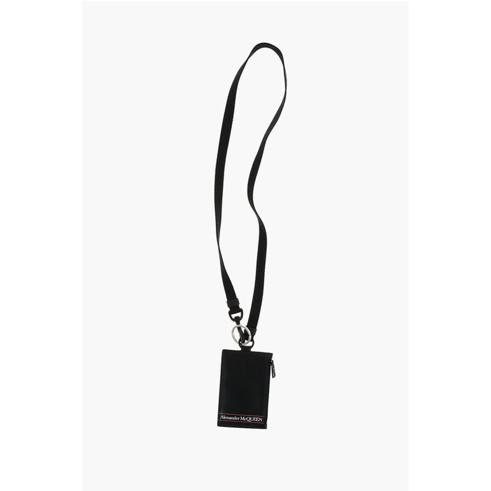 Alexander McQueen leather card holder