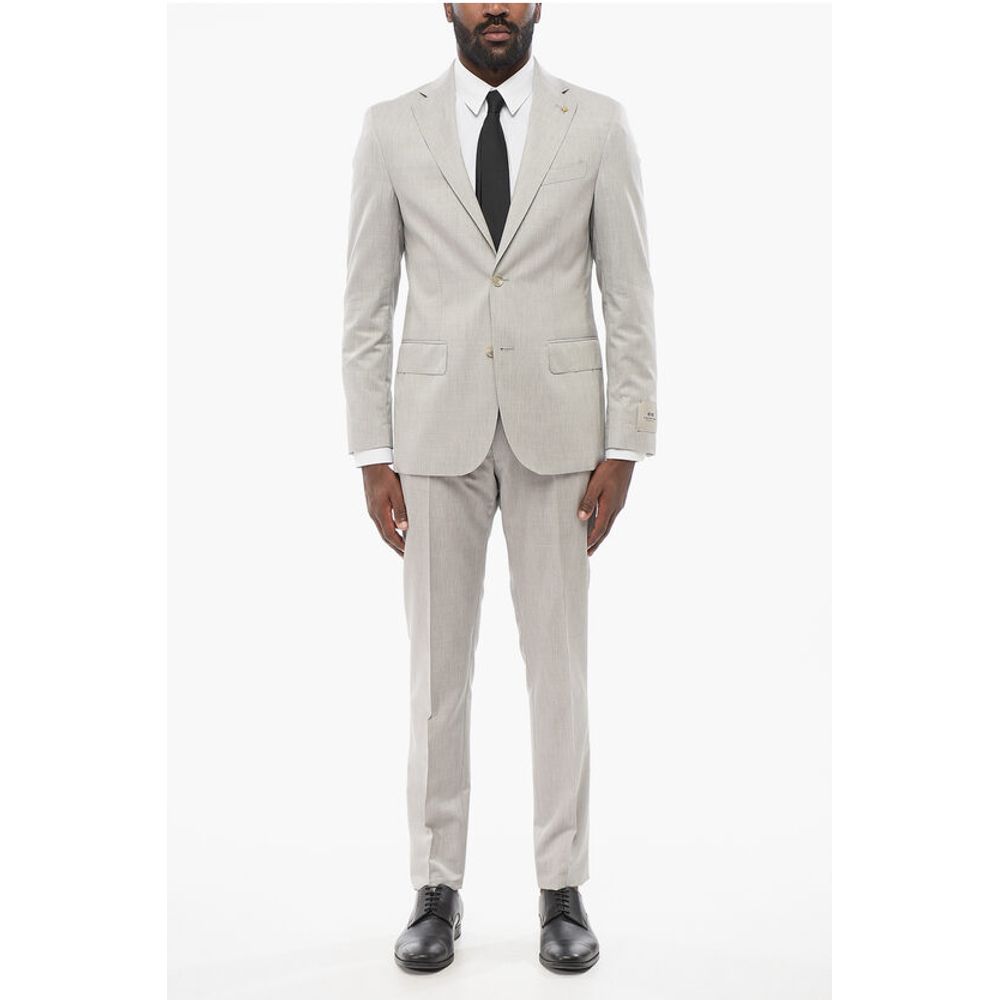 Corneliani CC COLLECTION Half-lined REFINED Cotton Blend Suit