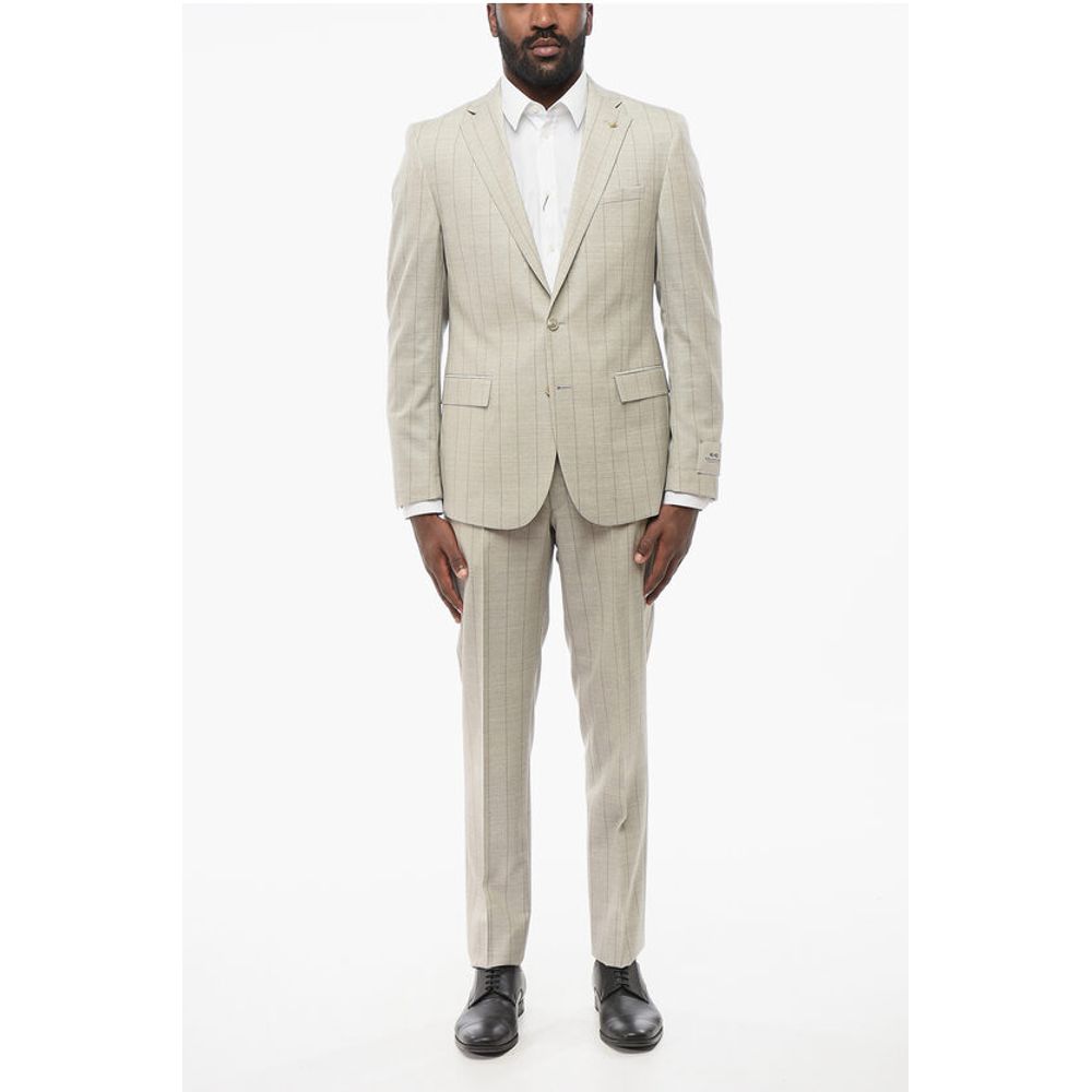 Corneliani CC COLLECTION Pinstriped REFINED Virgin Wool Suit