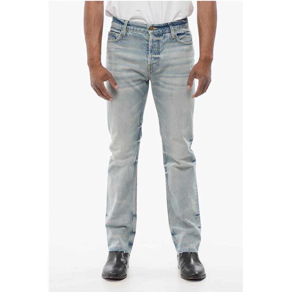 Fear Of God Slim Fit Delavè Denims with Raw-cut Hem 20cm