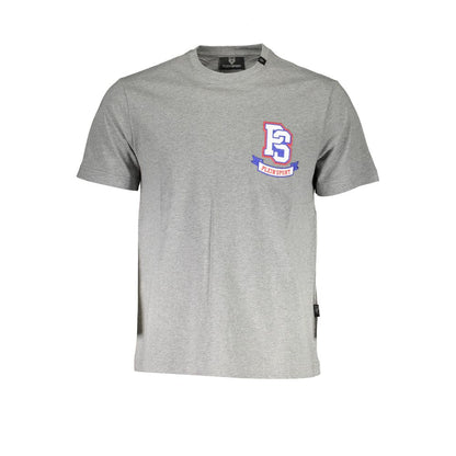 Plein Sport Brown Cotton Men T-Shirt
