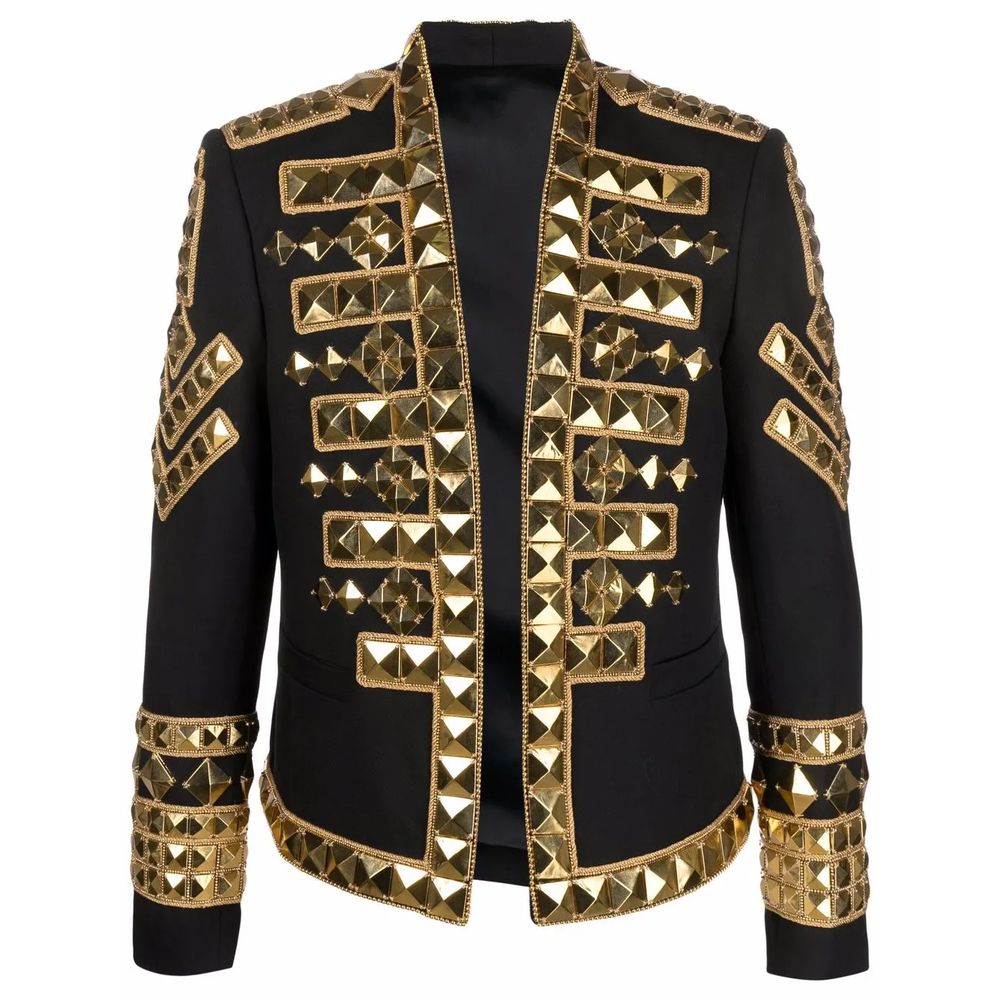 Balmain Black Haircalf Jacket
