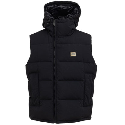 Dolce & Gabbana Black Polyester Sleveless Jacket