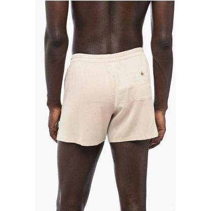 Dolce & Gabbana UNDERWEAR Silk Shorts with Elastic Waistband