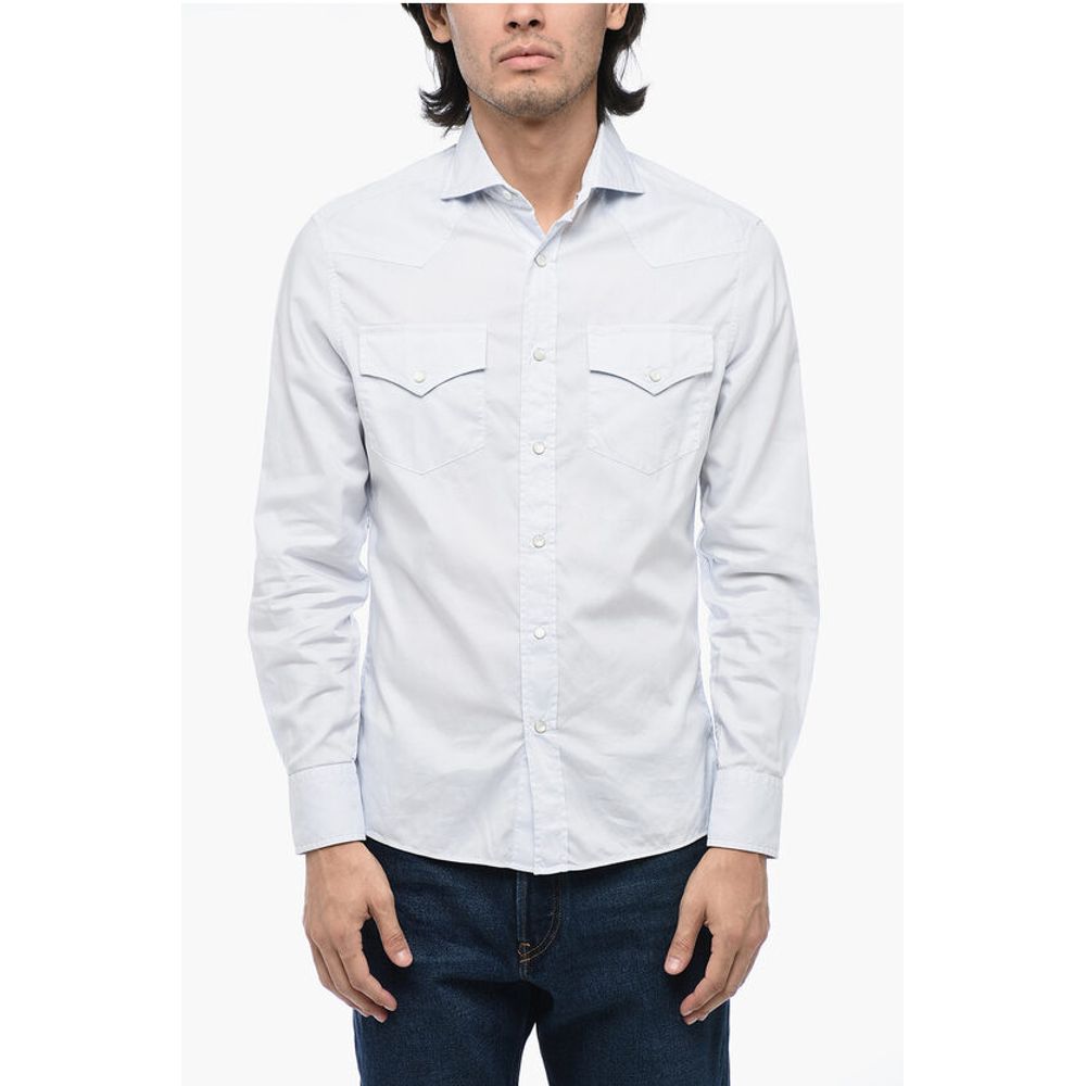 Brunello Cucinelli Leisure-fit Shirt with Jewel Buttons