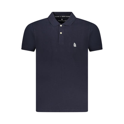Marina Yachting Blue Cotton Men Polo Shirt