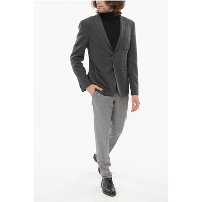 Nino Danieli CC Collection Embossed Wool REFINED Blazer with Patch Pocket