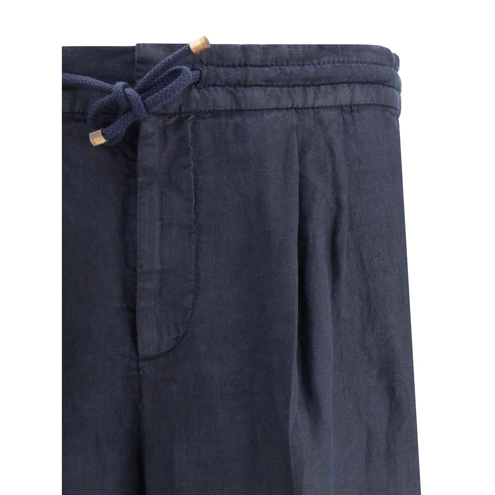 Brunello Cucinelli Linen Jogger Pants