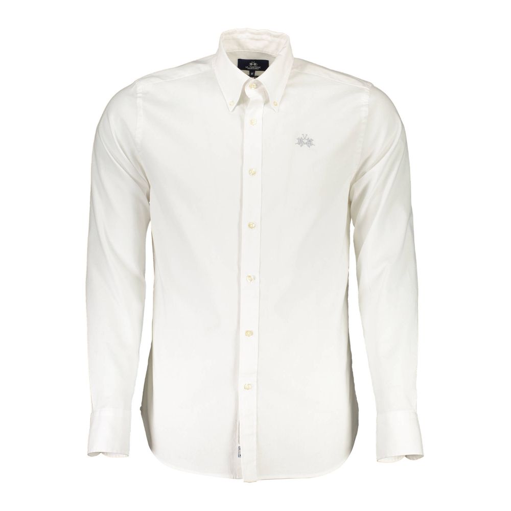 La Martina White Cotton Shirt