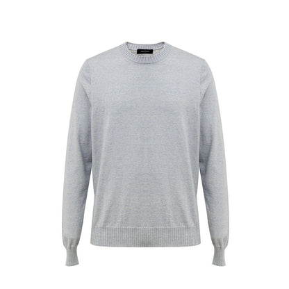 Gran Sasso Blue Cotton Sweater