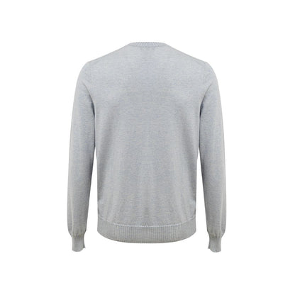 Gran Sasso Blue Cotton Sweater