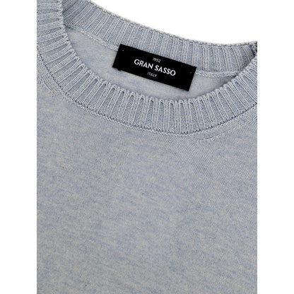 Gran Sasso Blue Cotton Sweater