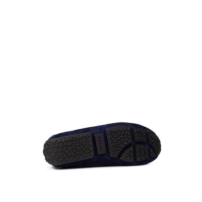 Bally Blue Leather Moccassin