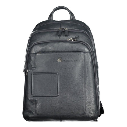 Piquadro Blue Leather Backpack