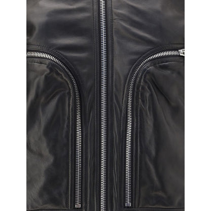 Rick Owens Bauhaus Flight Leather Jacket
