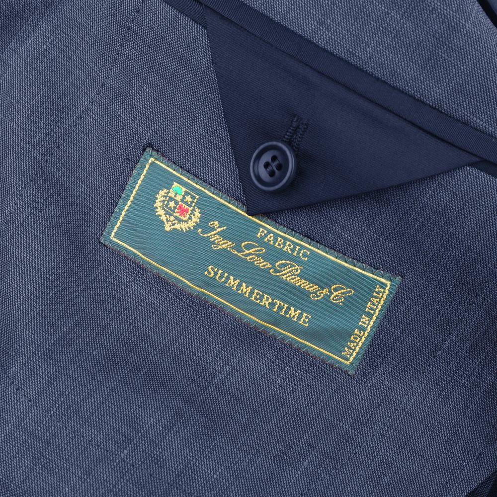 Loro Piana Made in Italy Blue Linen Blazer