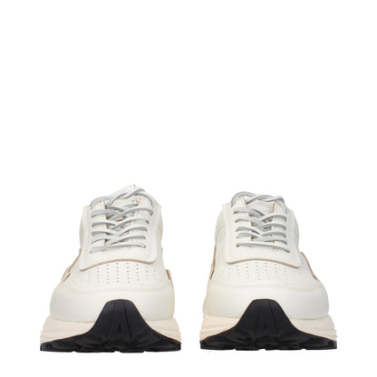 Buttero White Leather Low Tops