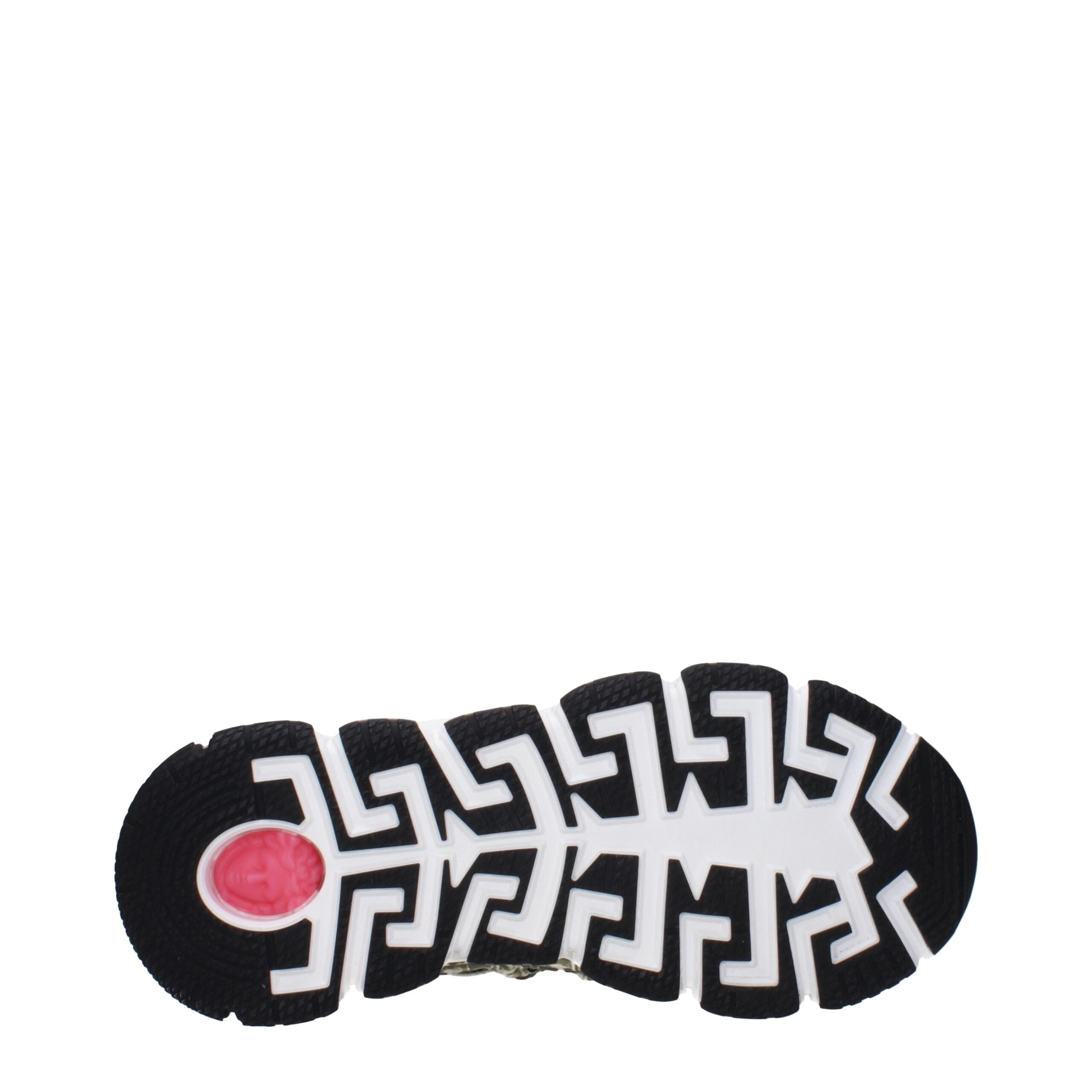 Versace Green Fabric Low Tops