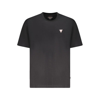 Guess Jeans Black Cotton Men T-Shirt