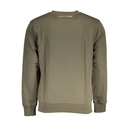 La Martina Green Cotton Sweater