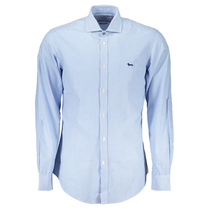 Harmont & Blaine Blue Cotton Shirt