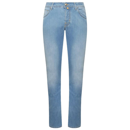 Jacob Cohen Blue Cotton Jeans & Pant