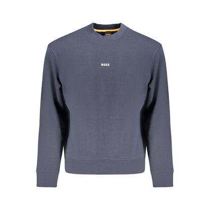 Hugo Boss Blue Cotton Sweater