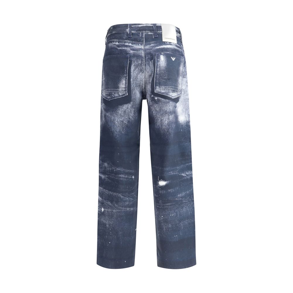 Emporio Armani Denim print Pants