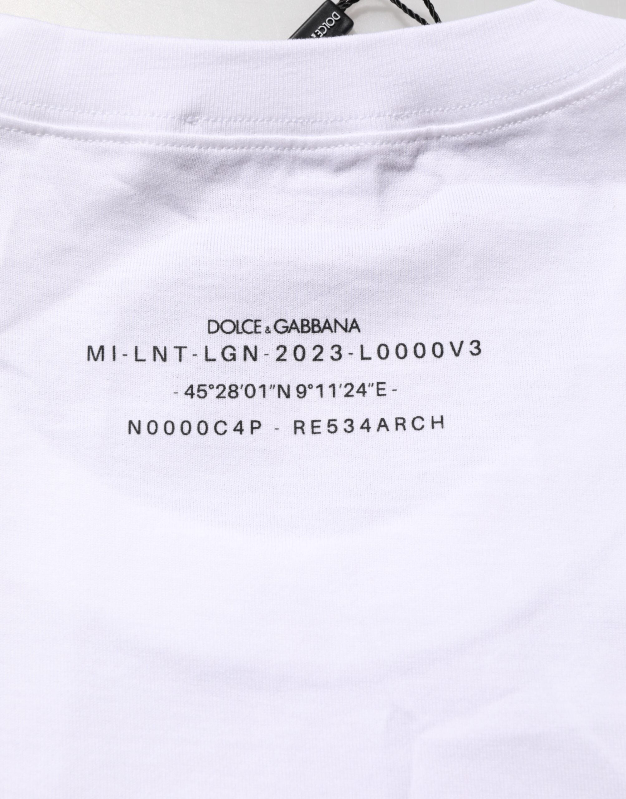 Dolce & Gabbana White Cotton Sleeveless Printed Tank T-shirt