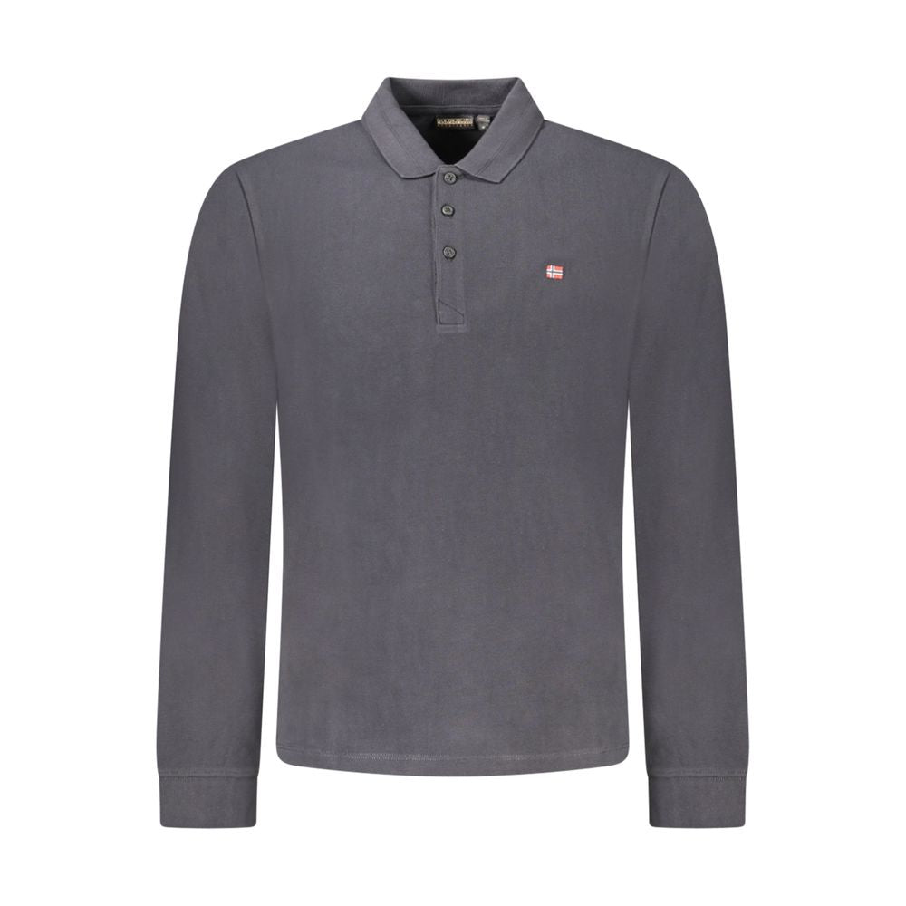 Napapijri Black Cotton Polo Shirt