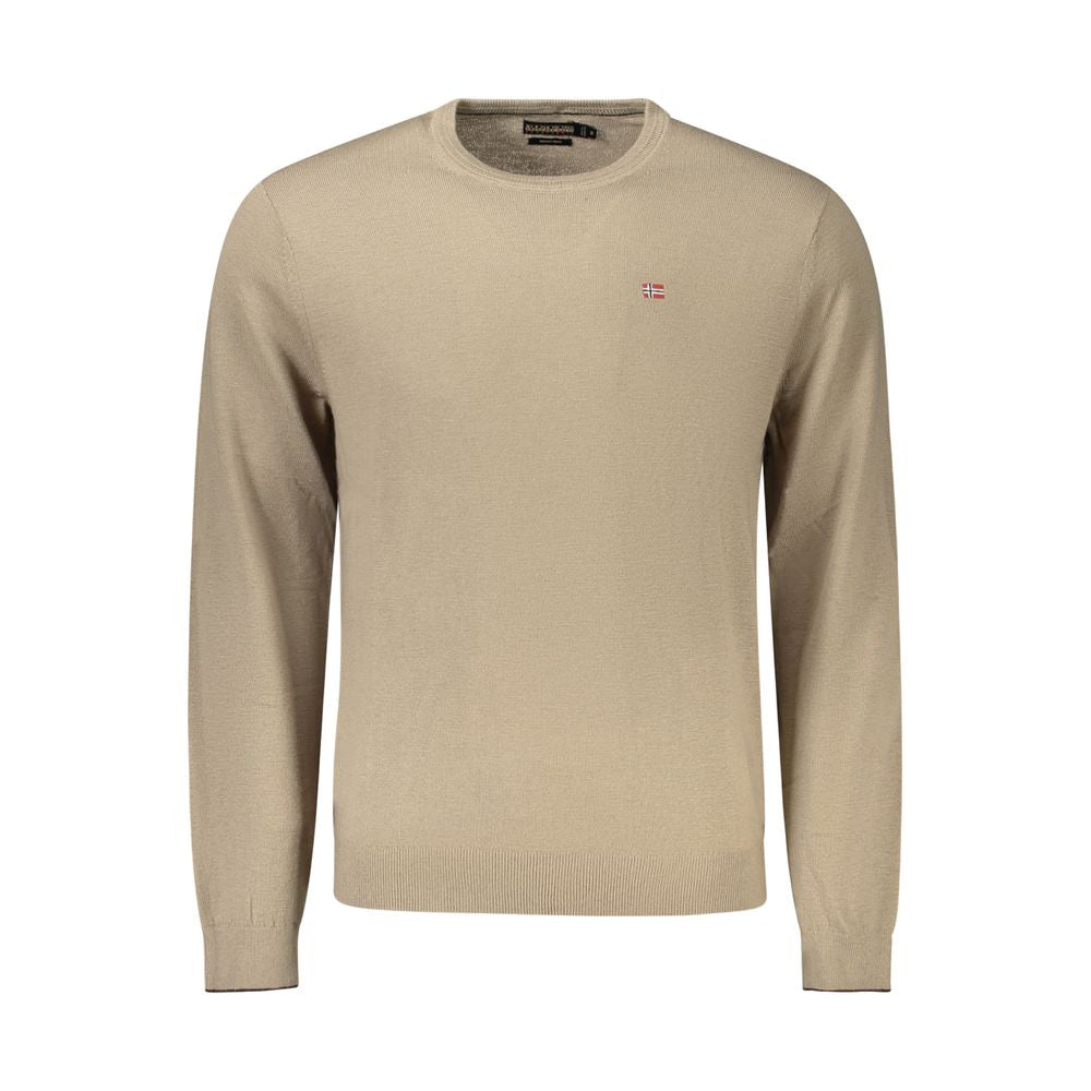 Napapijri Brown Wool Sweater