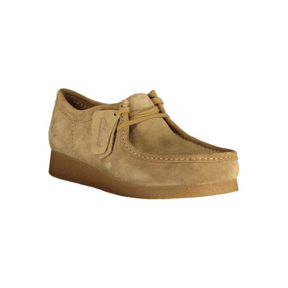 Clarks Beige Polyester Sneaker