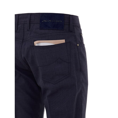 Jacob Cohen Blue Wool Pant