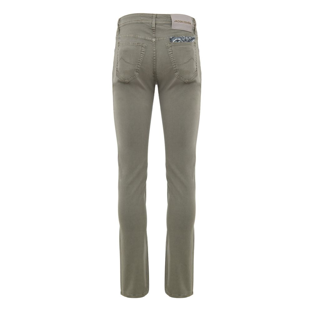 Jacob Cohen Gray Cotton Skinny Pant