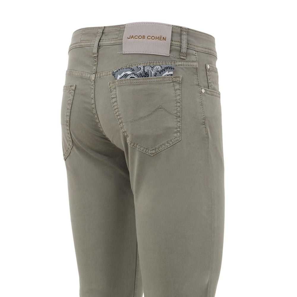 Jacob Cohen Gray Cotton Skinny Pant