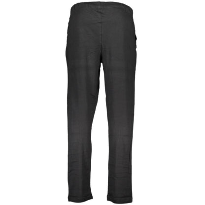 Gianmarco Venturi Black Cotton Jogger Pant