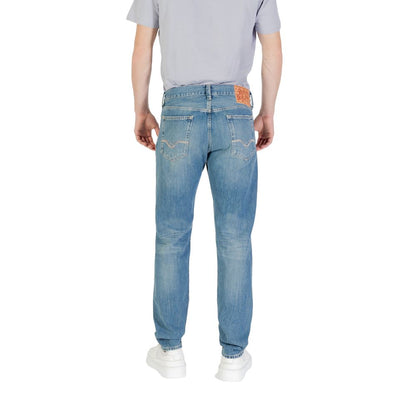 Replay Blue Cotton Skinny Jean