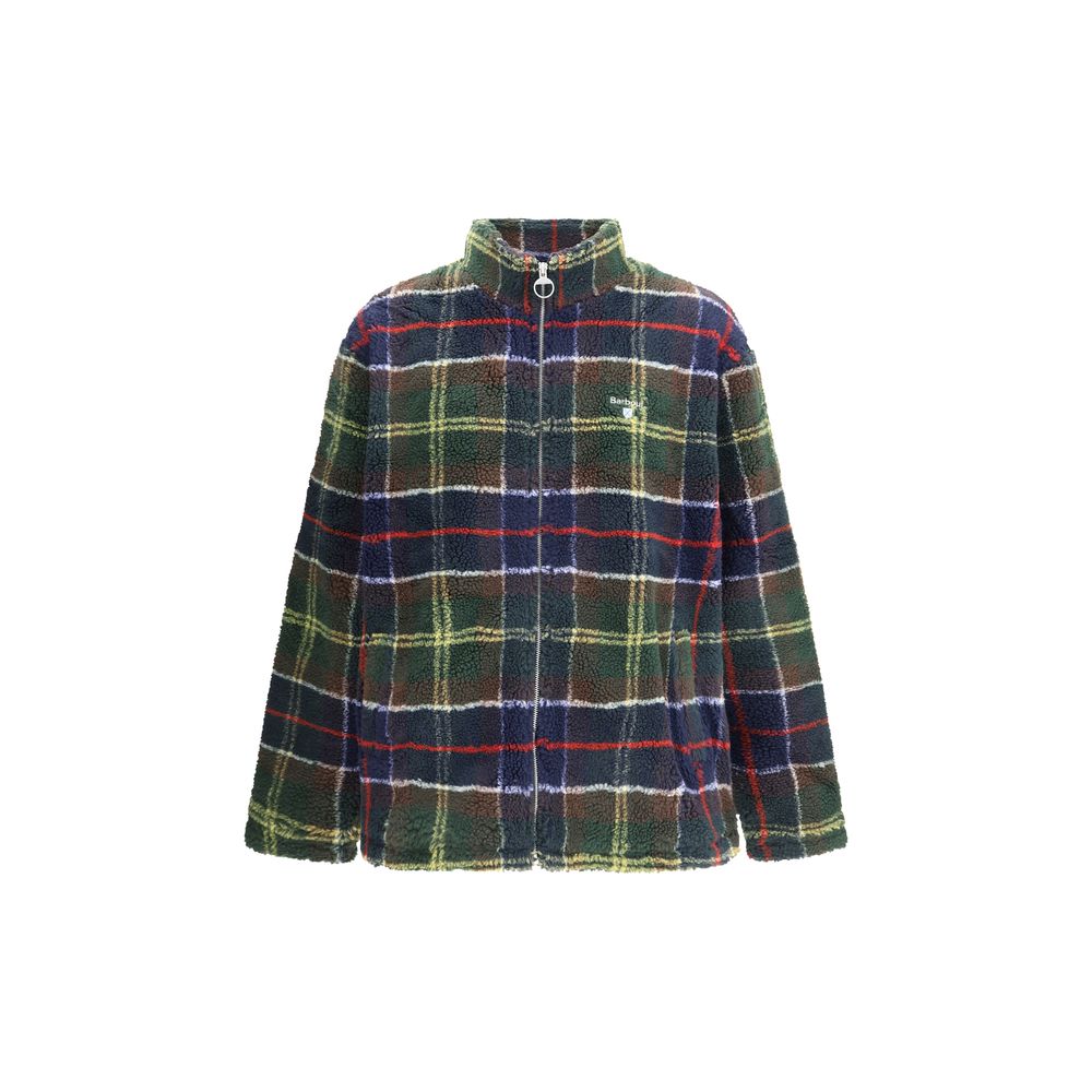 Barbour Sherpa Tartan Fleece Zip Through Jacket