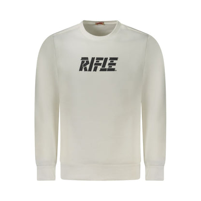Rifle White Cotton Sweatshirt